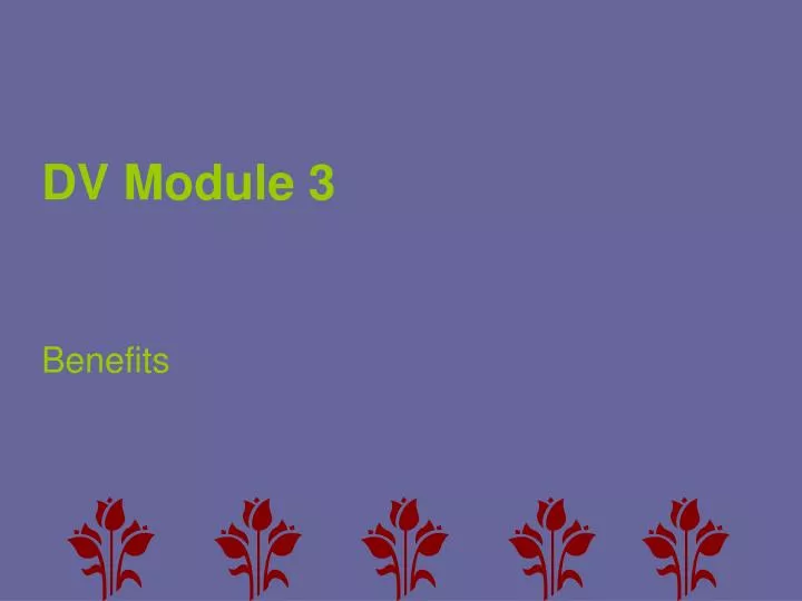 dv module 3