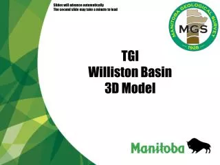 TGI Williston Basin 3D Model