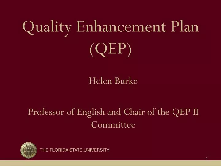 quality enhancement plan qep