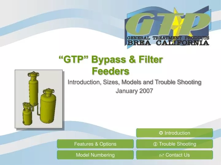gtp bypass filter feeders
