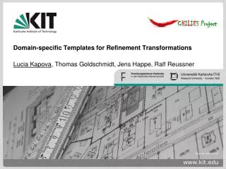 Domain-specific Templates for Refinement Transformations