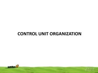 CONTROL UNIT ORGANIZATION