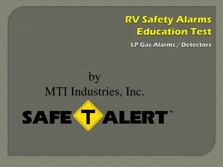 rv safety alarms education test lp gas alarms detectors