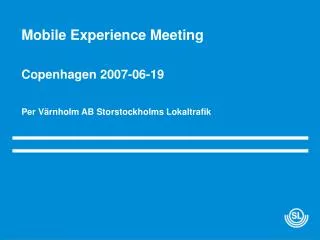 Mobile Experience Meeting