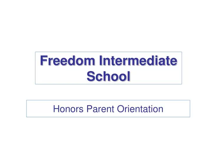 freedom intermediate school