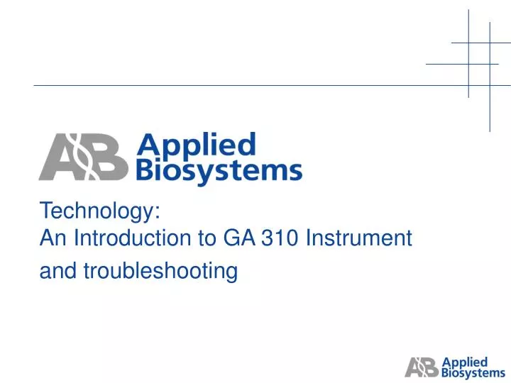 technology an introduction to ga 310 instrument and troubleshooting