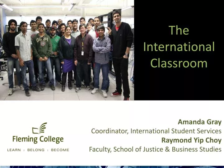 the international classroom