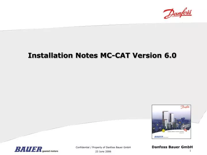 installation notes mc cat version 6 0