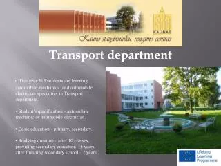 Transport department