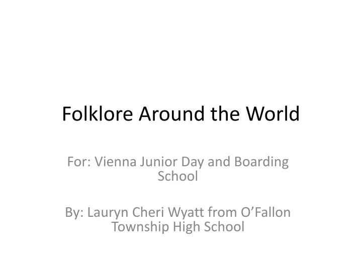 folklore around the world