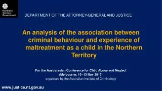 DEPARTMENT OF THE ATTORNEY-GENERAL AND JUSTICE