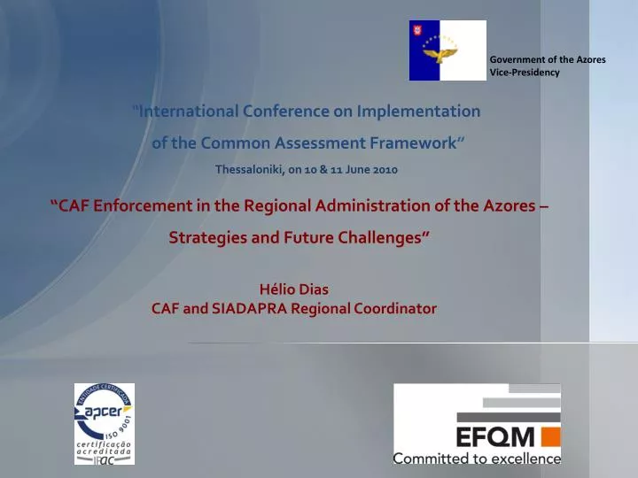caf enforcement in the regional administration of the azores strategies and future challenges