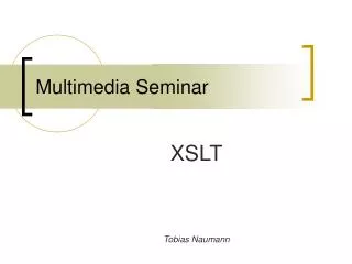 Multimedia Seminar