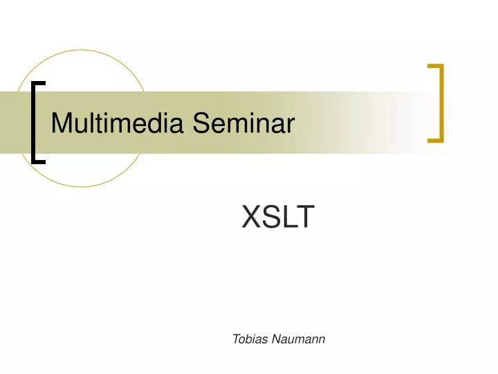 multimedia seminar