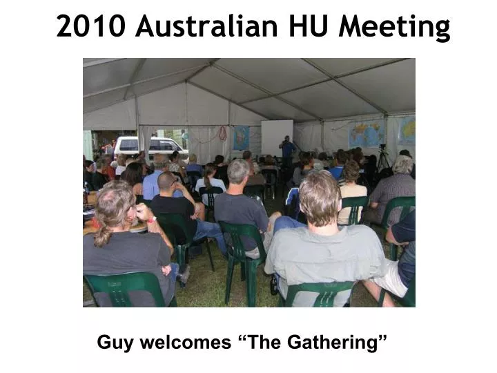 2010 australian hu meeting