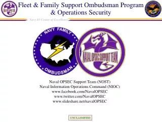 Fleet &amp; Family Support Ombudsman Program &amp; Operations Security