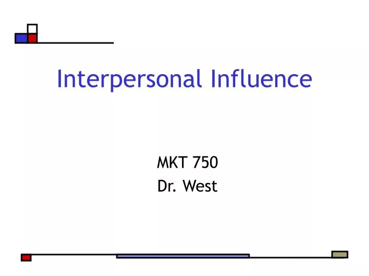 interpersonal influence