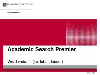 Academic Search Premier