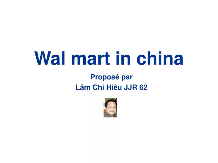 wal mart in china