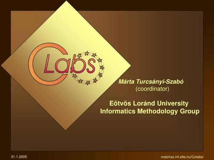 m rta turcs nyi szab coordinator e tv s lor nd university informatics methodology group