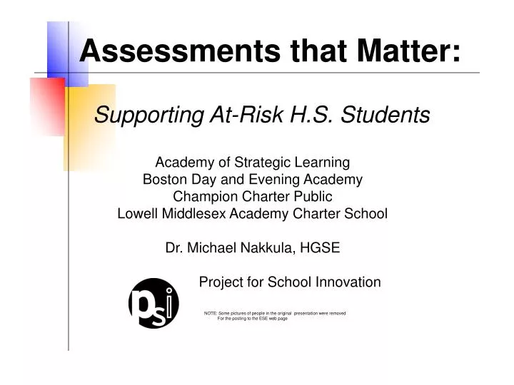 supporting at risk h s students
