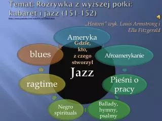 temat rozrywka z wy szej p ki kabaret i jazz 151 152 http www youtube com watch v wt2xblfvbuo