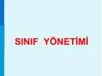 SINIF YÖNETİMİ - slide 1