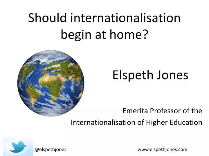 should internationalisation begin at home