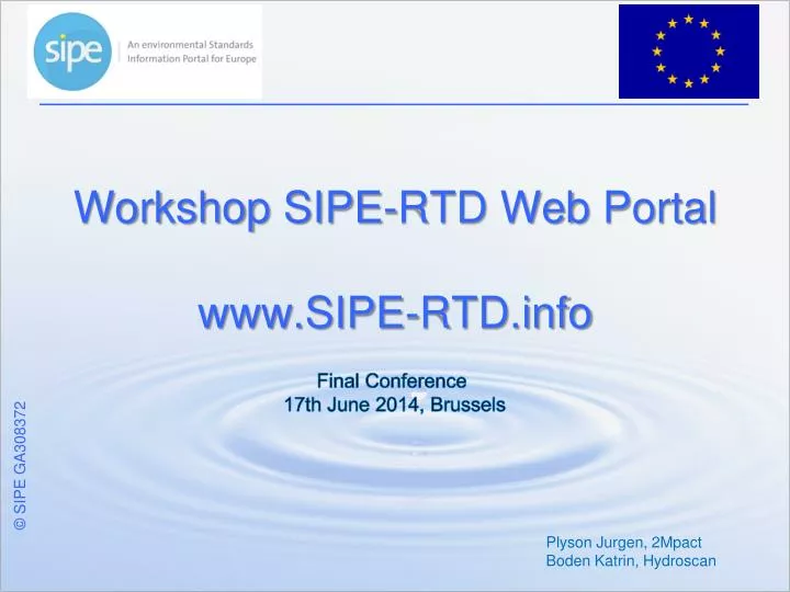 workshop sipe rtd web portal www sipe rtd info