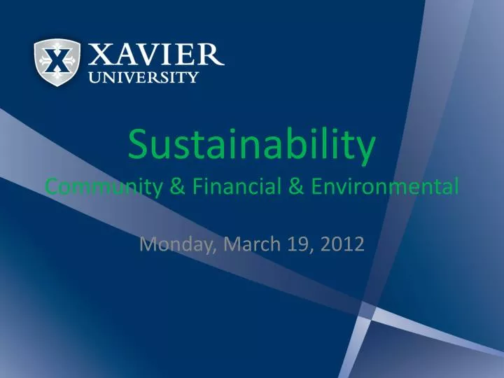 sustainability community financial environmental