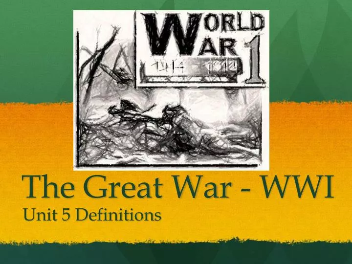 the great war wwi