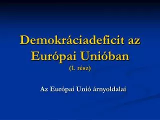 demokr ciadeficit az eur pai uni ban 1 r sz