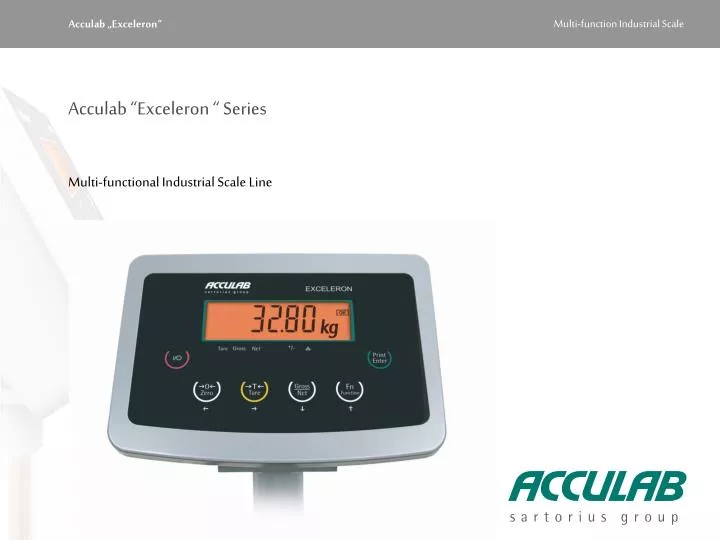 acculab exceleron series