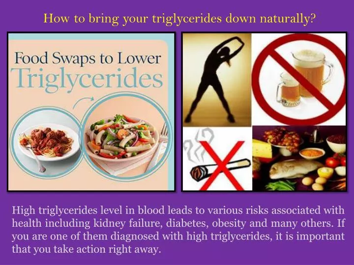 how to bring your triglycerides down naturally