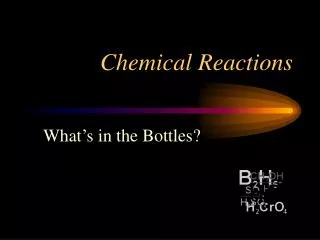 chemical reactions