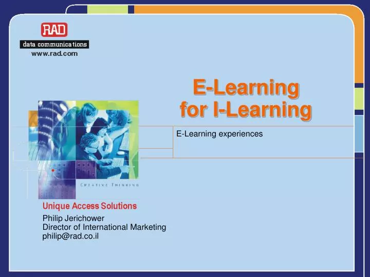 e learning for i learning