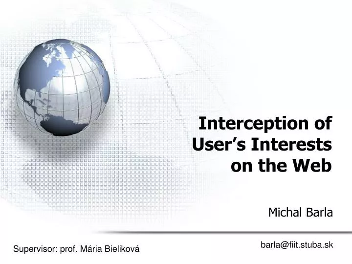 interception of user s interests on the web