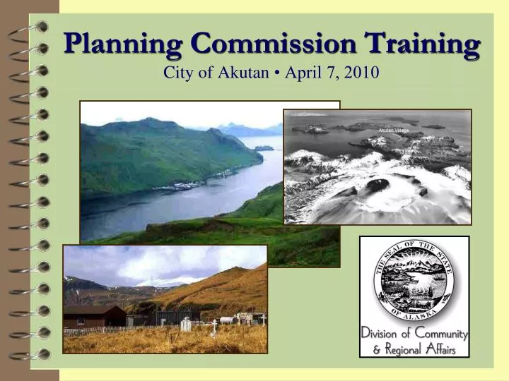 planning commission training city of akutan april 7 2010