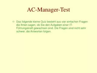 ac manager test