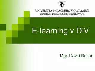 e learning v div