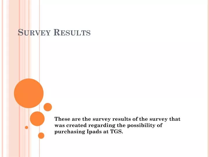 survey results