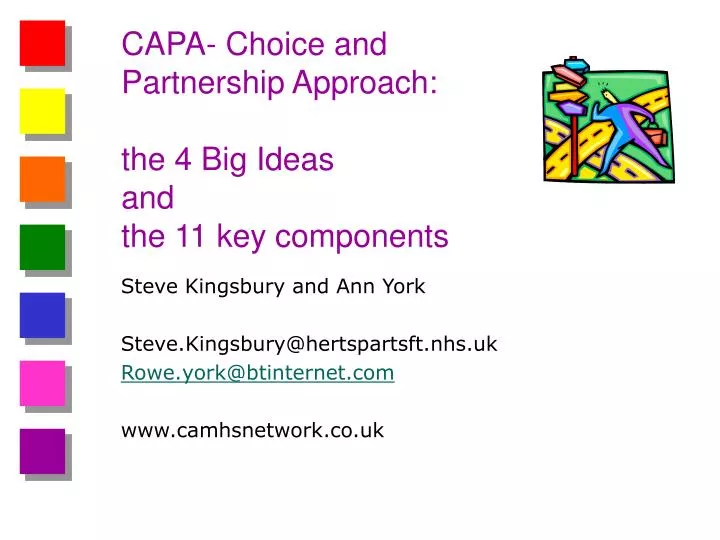 capa choice and partnership approach the 4 big ideas and the 11 key components