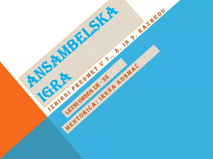 ansambelska igra