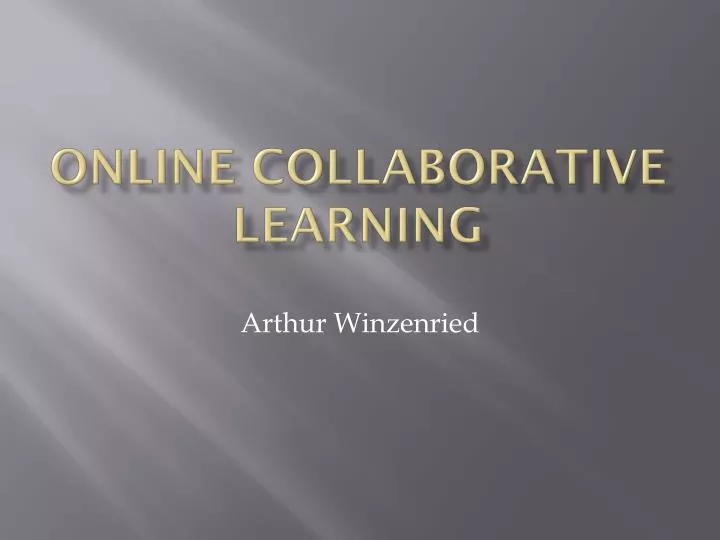 online collaborative learning