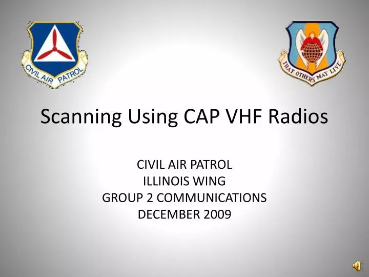 scanning using cap vhf radios