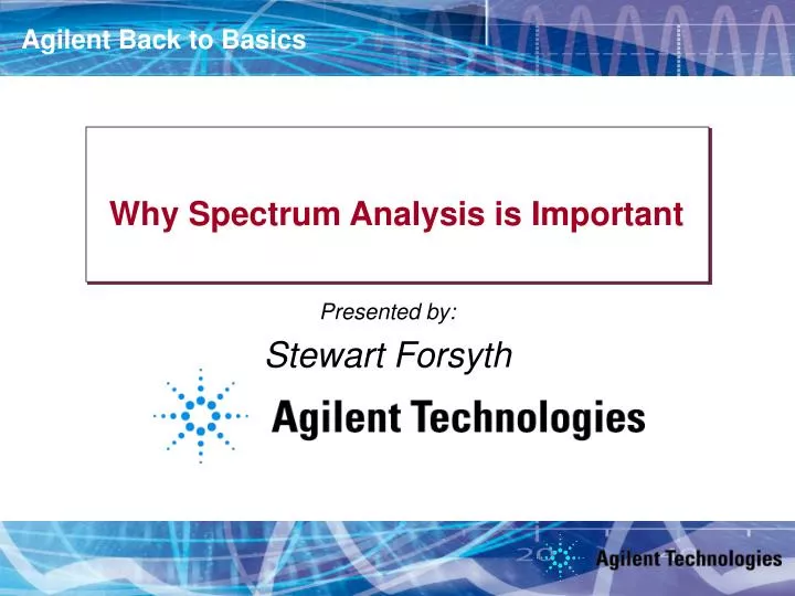 why spectrum analysis is important