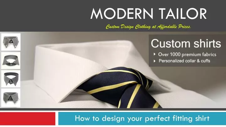modern tailor custom design clothing at affordable prices