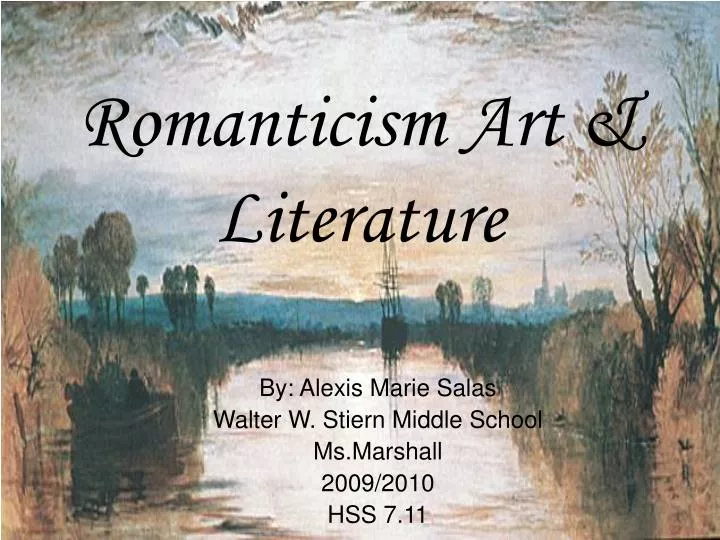 romanticism art literature