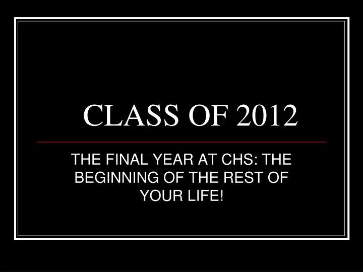 class of 2012
