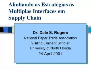 alinhando as estrat gias s multiplas interfaces em supply chain